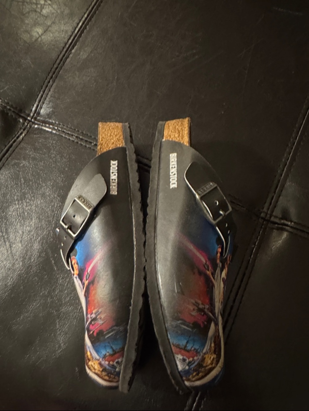Birkenstock Star Wars Suede Footbed Boston Clogs size 13 child Like New - Picture 4 of 8